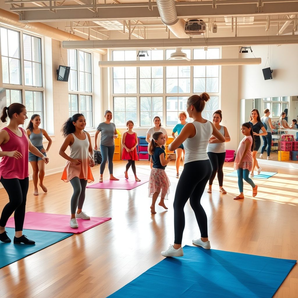 Adult Dance Class in Session